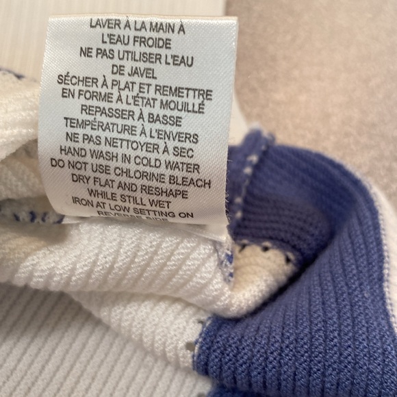 Hilary Radley - striped knit sweater. Size M - Picture 7 of 11